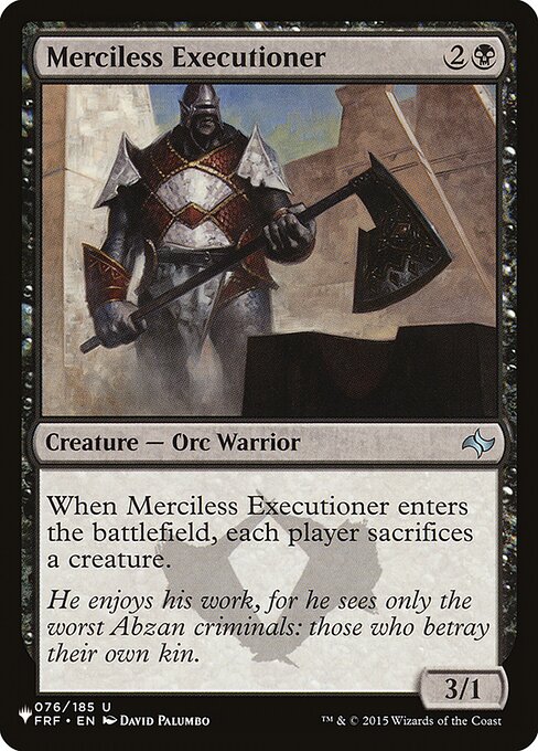 Merciless Executioner highlighted card art