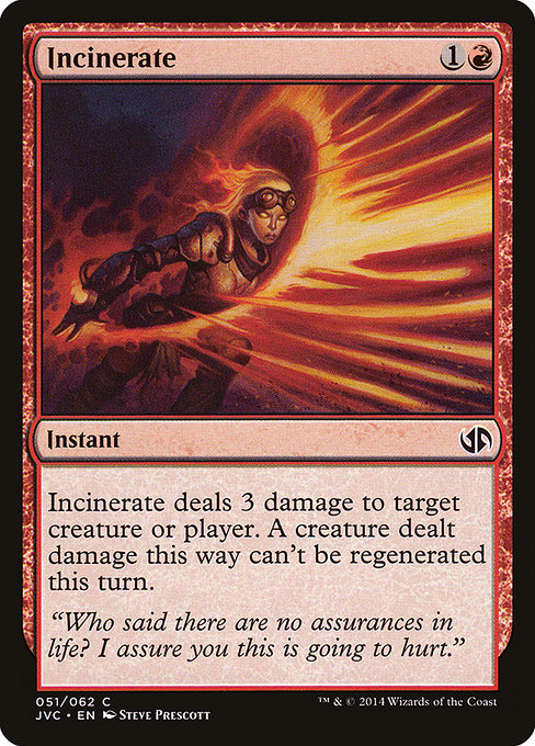 Incinerate from Duel Decks Anthology: Jace vs. Chandra