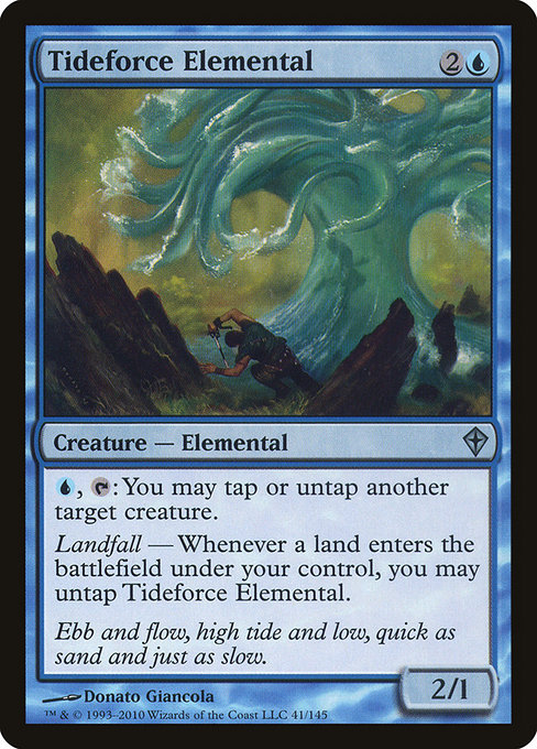Tideforce Elemental highlighted card art