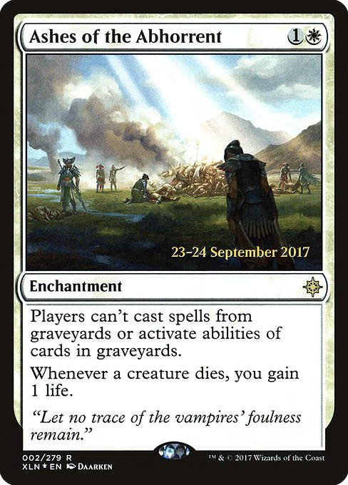 Ashes of the Abhorrent from Ixalan Promos