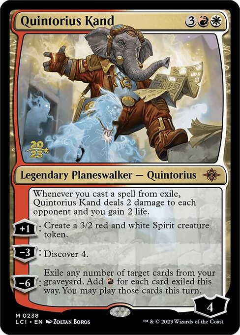 Quintorius Kand from The Lost Caverns of Ixalan Promos