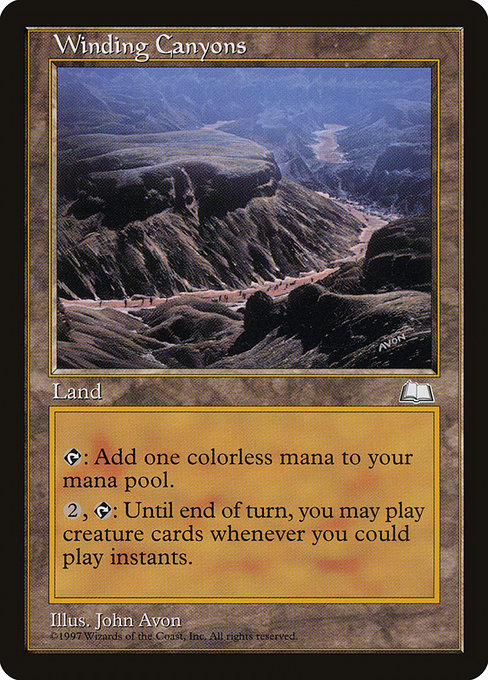 Winding Canyons highlighted card art