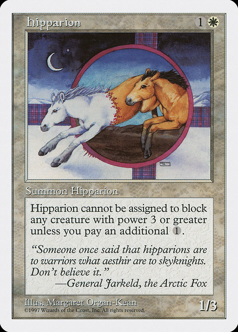 Hipparion highlighted card art