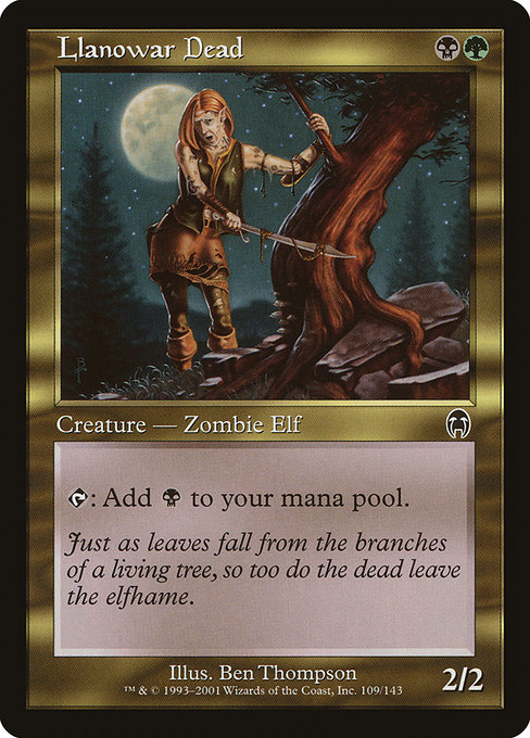 Llanowar Dead highlighted card art