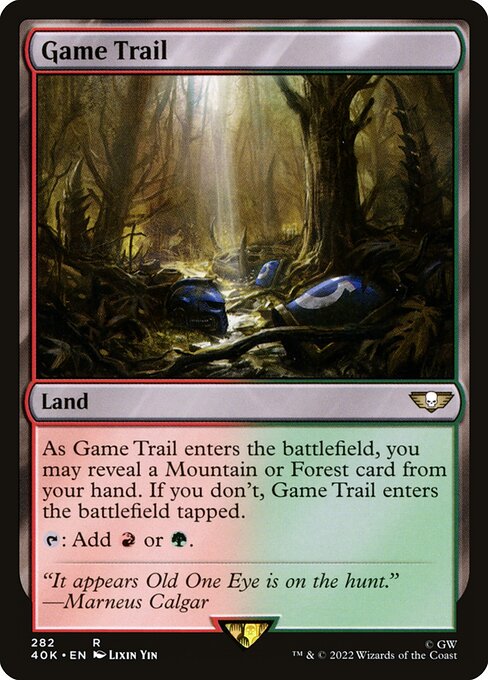 Game Trail from Warhammer 40,000 Commander