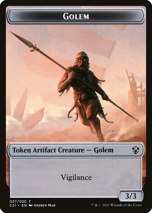 Golem from Commander 2021 Tokens
