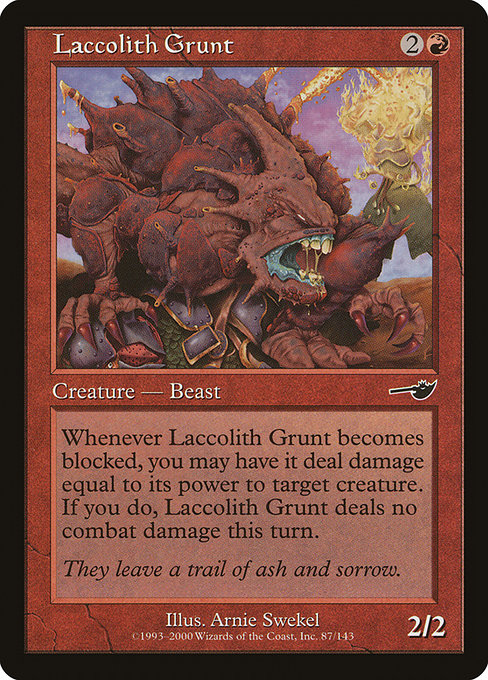 Laccolith Grunt highlighted card art