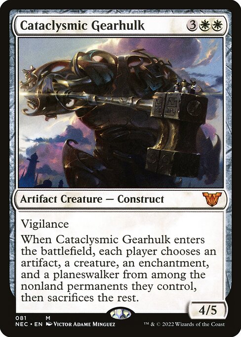Cataclysmic Gearhulk from Neon Dynasty Commander