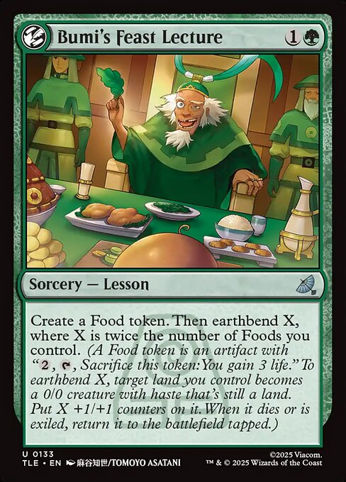 Bumi's Feast Lecture from Avatar: The Last Airbender Eternal