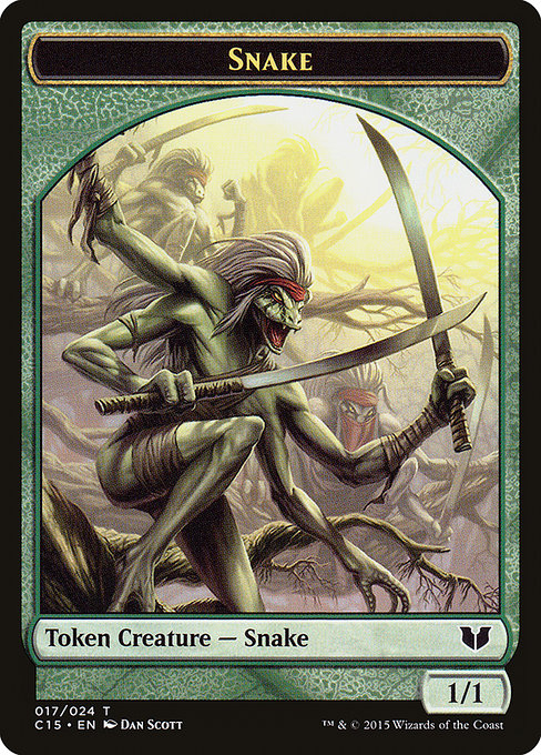 Snake from Commander 2015 Tokens