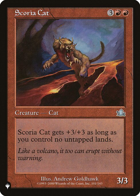 Scoria Cat highlighted card art