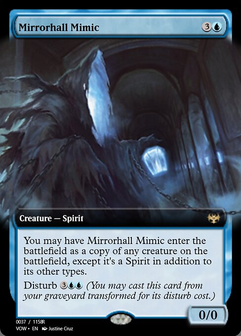 Mirrorhall Mimic // Ghastly Mimicry highlighted card art