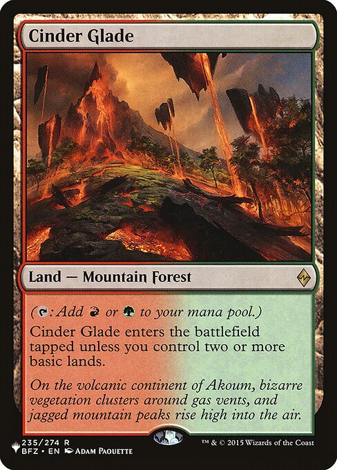 Cinder Glade from The List