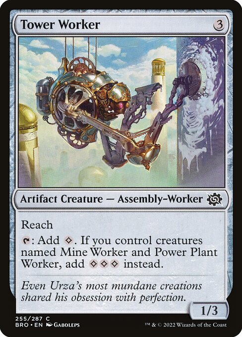 Tower Worker highlighted card art