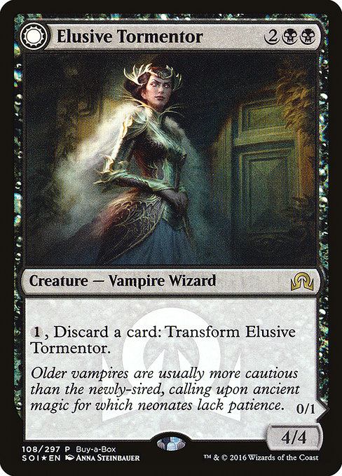 Elusive Tormentor // Insidious Mist from Shadows over Innistrad Promos