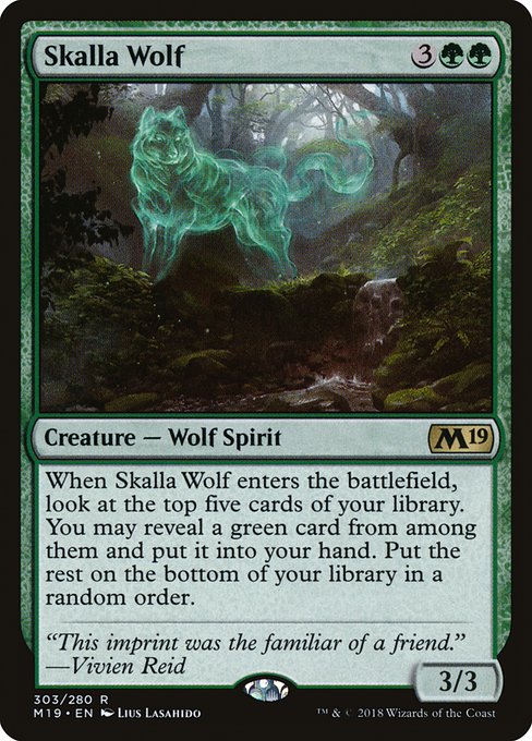 Skalla Wolf highlighted card art