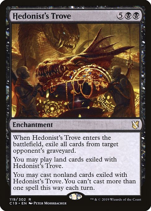 Hedonist's Trove highlighted card art