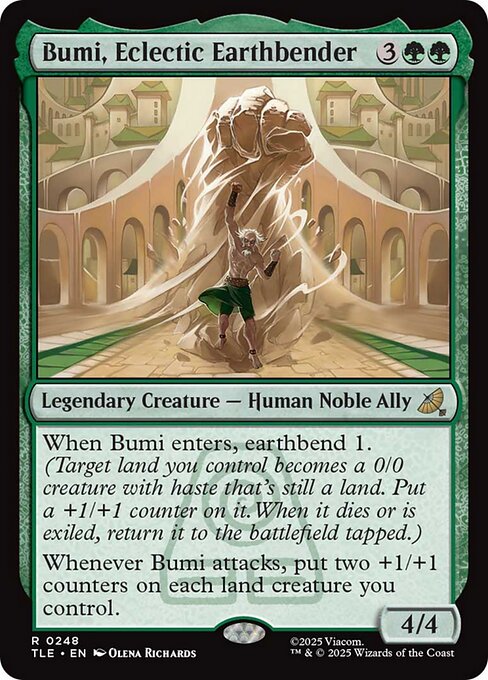 Bumi, Eclectic Earthbender highlighted card art