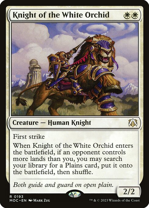 Knight of the White Orchid from March of the Machine Commander