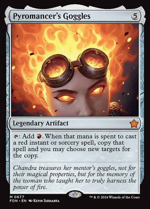 Pyromancer's Goggles highlighted card art