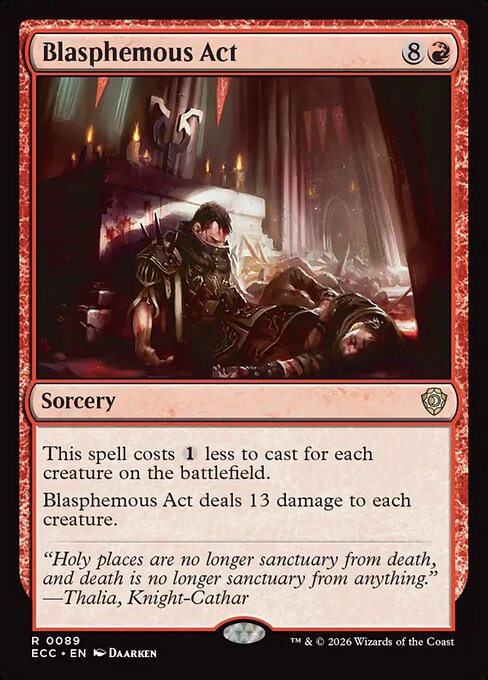 Blasphemous Act from Lorwyn Eclipsed Commander