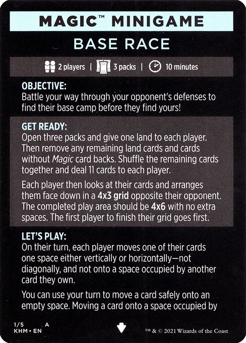 Base Race // Base Race (cont'd) highlighted card art