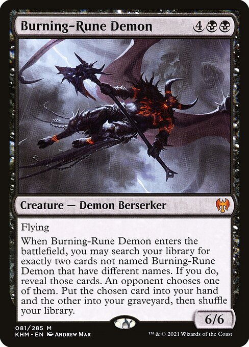 Burning-Rune Demon from Kaldheim