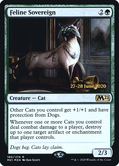 Feline Sovereign from Core Set 2021 Promos