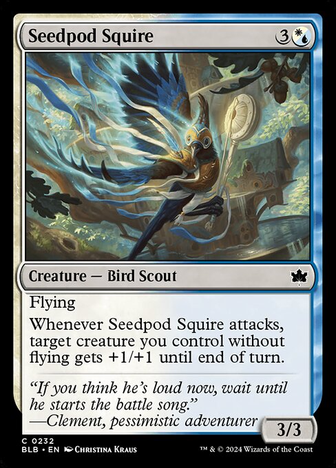 Seedpod Squire highlighted card art