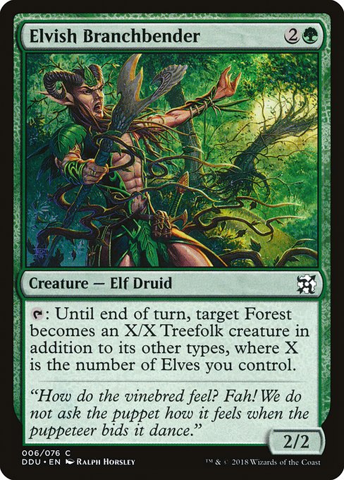 Elvish Branchbender highlighted card art