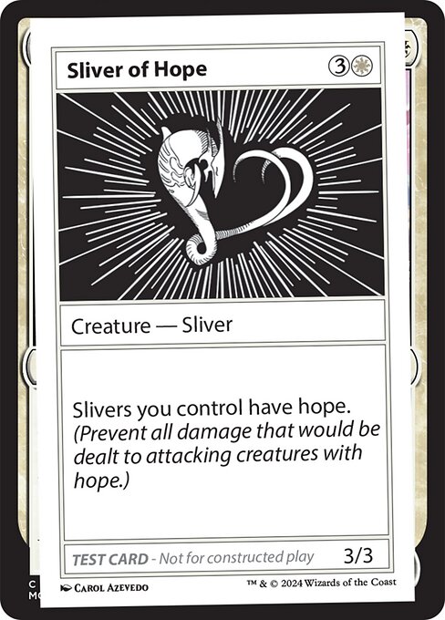 Sliver of Hope highlighted card art