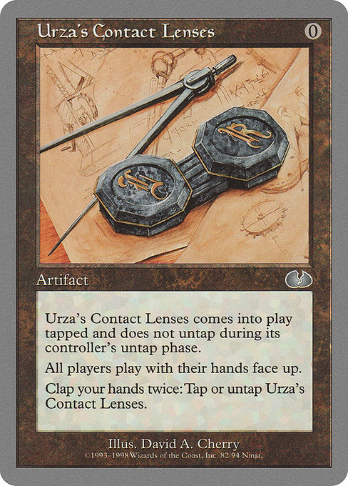 Urza's Contact Lenses highlighted card art