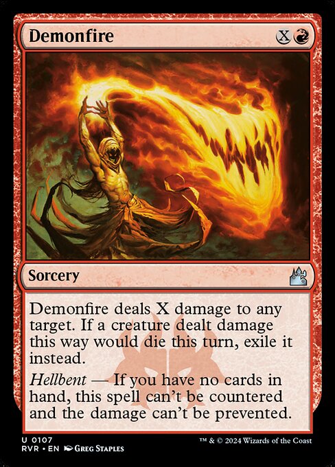 Demonfire highlighted card art