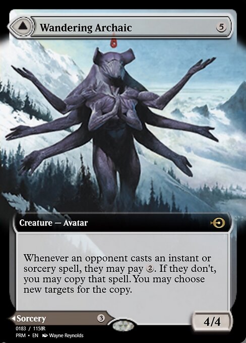 Wandering Archaic // Explore the Vastlands highlighted card art