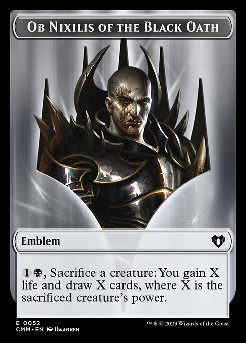 Ob Nixilis of the Black Oath Emblem highlighted card art