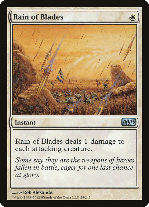 Rain of Blades highlighted card art