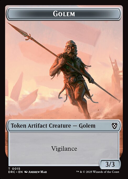 Golem highlighted card art
