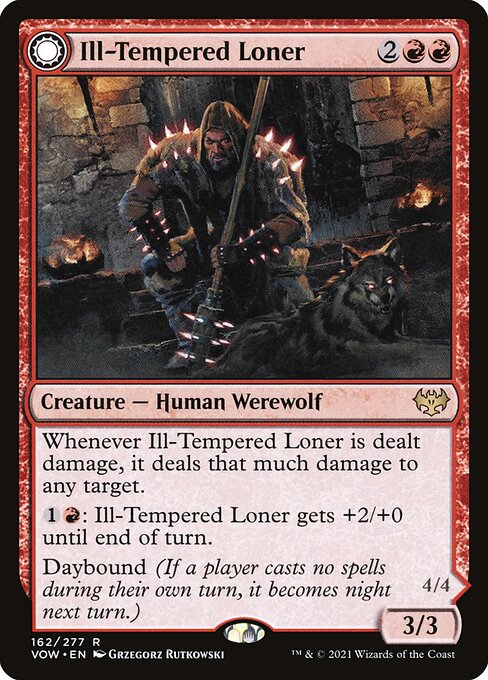 Ill-Tempered Loner // Howlpack Avenger from Innistrad: Crimson Vow