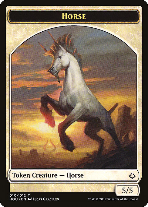 Horse highlighted card art