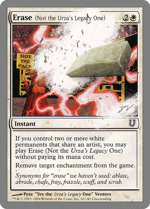 Erase (Not the Urza's Legacy One) highlighted card art