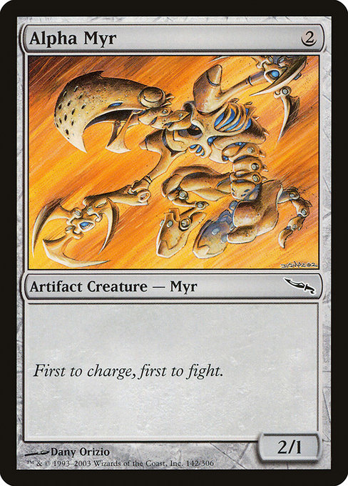 Alpha Myr highlighted card art