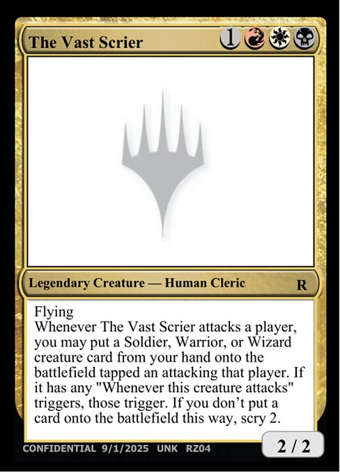 The Vast Scrier highlighted card art