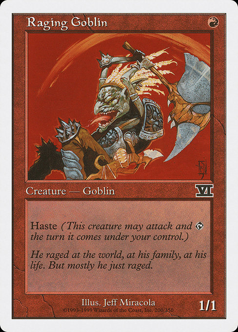 Raging Goblin from Classic Sixth Edition