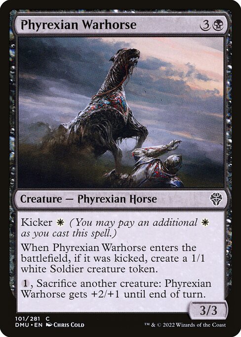 Phyrexian Warhorse highlighted card art