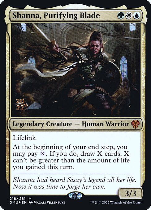 Shanna, Purifying Blade from Dominaria United Promos