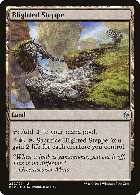 Blighted Steppe highlighted card art