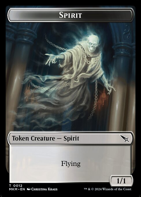 Spirit from Murders at Karlov Manor Tokens