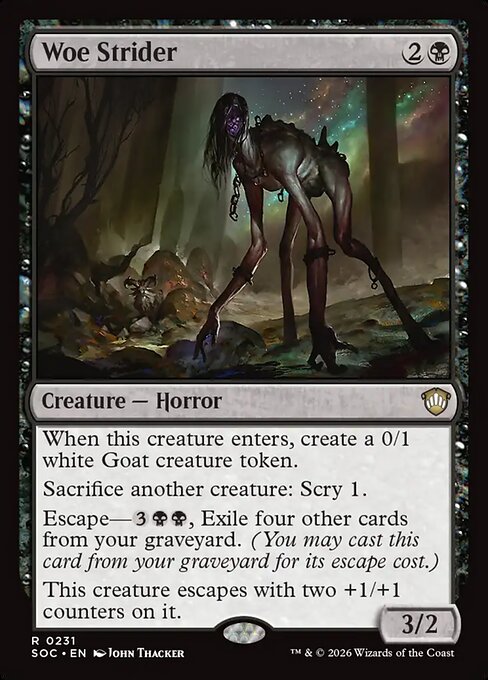 Woe Strider from Secrets of Strixhaven Commander