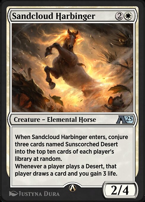 Sandcloud Harbinger highlighted card art