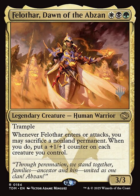 Felothar, Dawn of the Abzan from Tarkir: Dragonstorm Promos